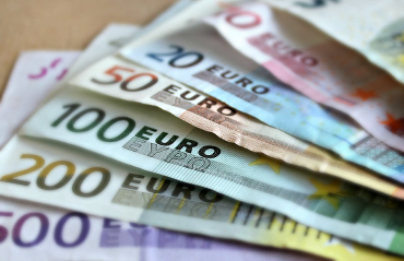 Diversi tagli di banconote in Euro